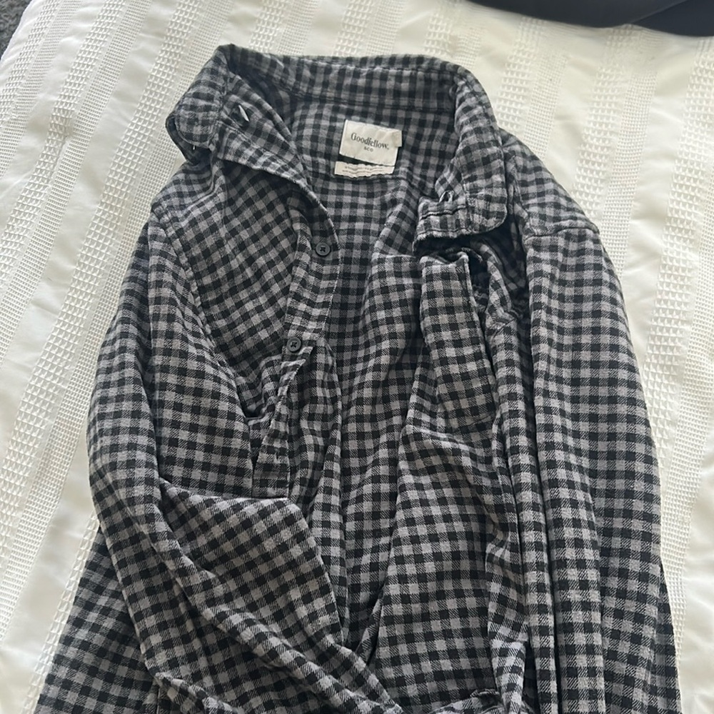 Black and gray flannel